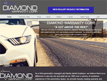 Tablet Screenshot of diamondwarrantycorp.com